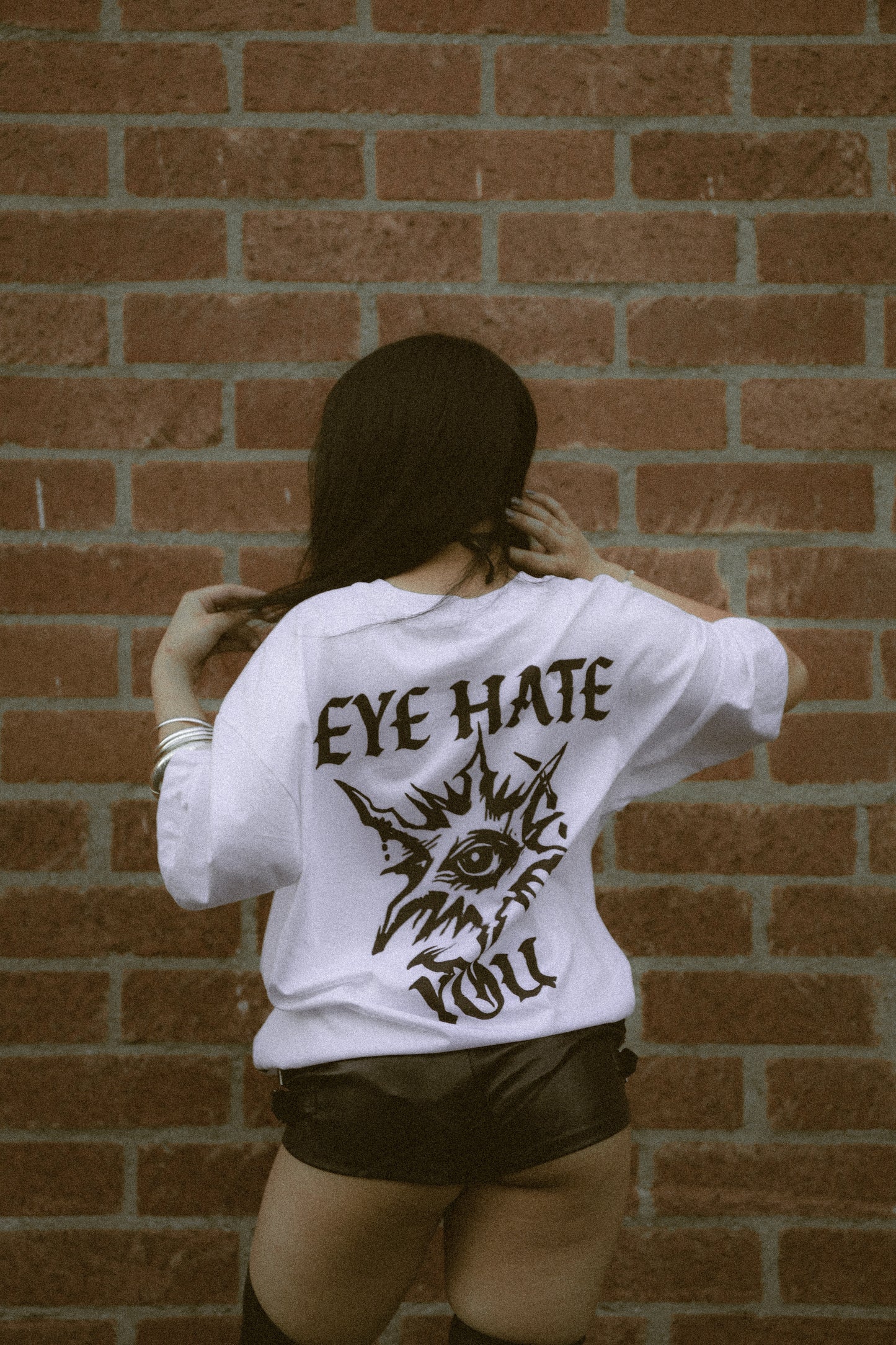 SYNR "EYE HATE U" OVERSIZED TEE