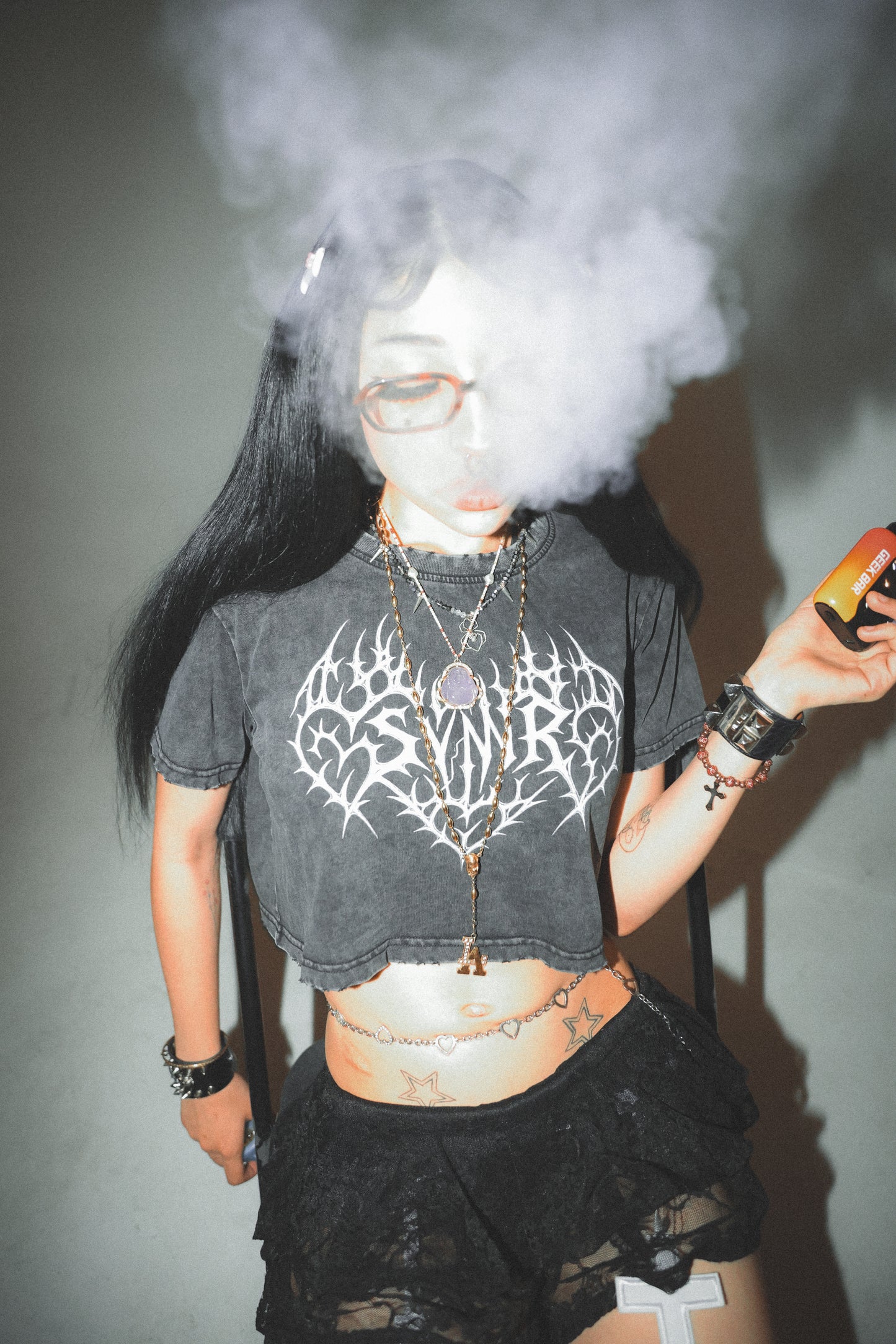 SYNR "HEART3TTACK" CROP TOP