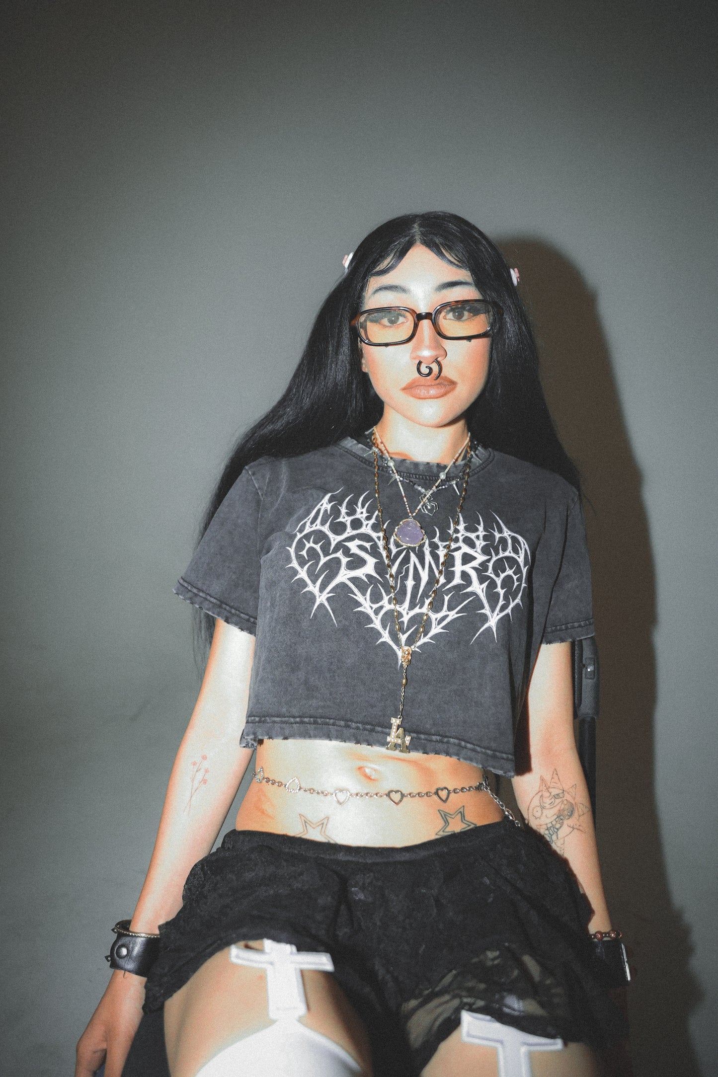 SYNR "HEART3TTACK" CROP TOP