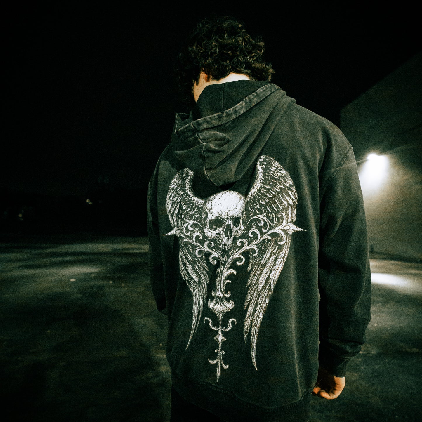 SYNR ‘RELIC’ HOODIE - WASHED BLACK