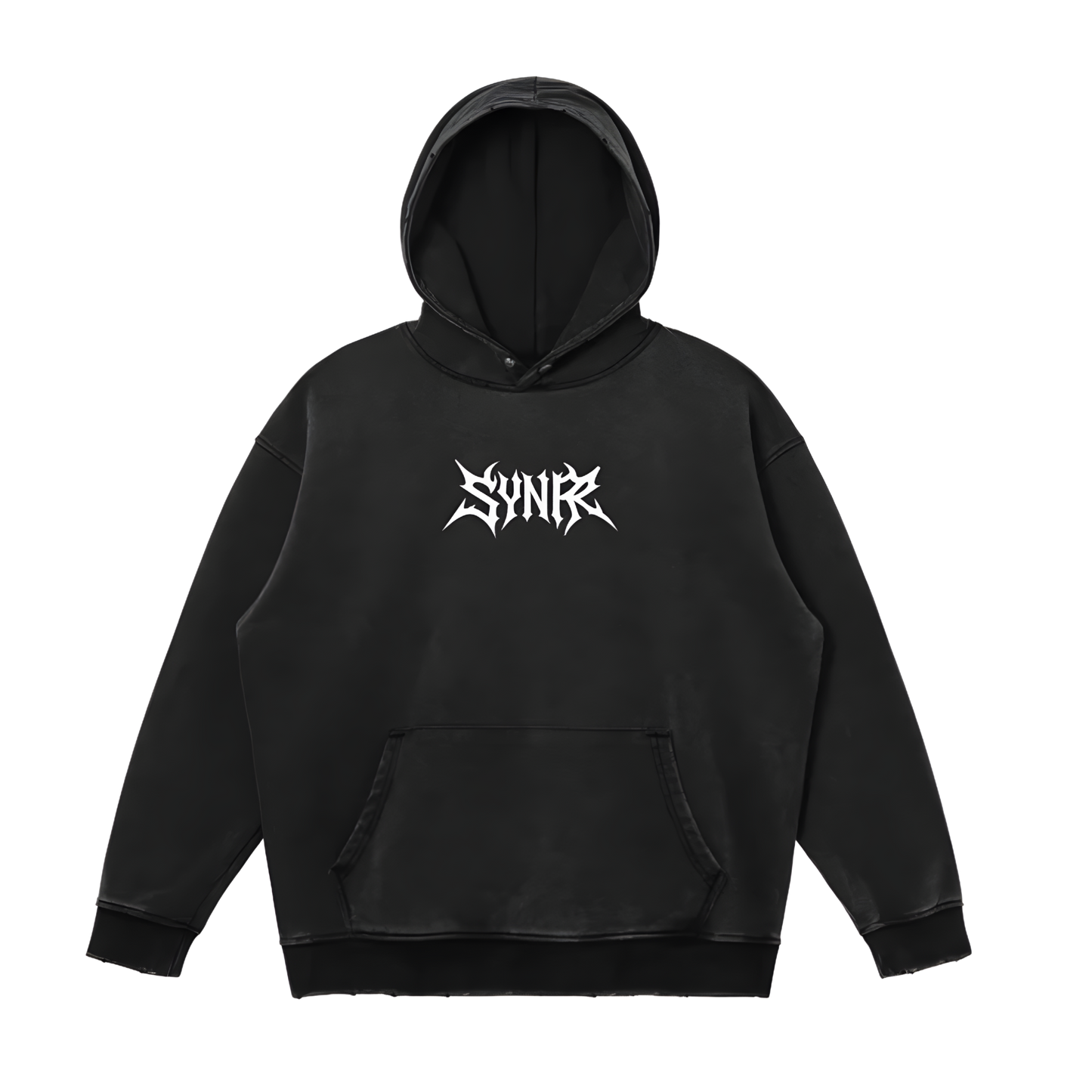 SYNR ‘RELIC’ HOODIE - WASHED BLACK