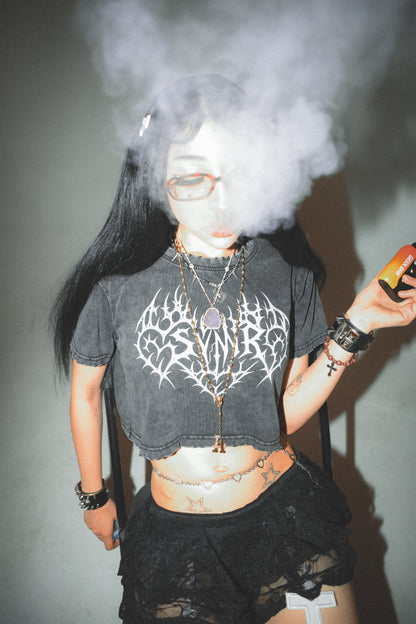 SYNR "HEART3TTACK" CROP TOP