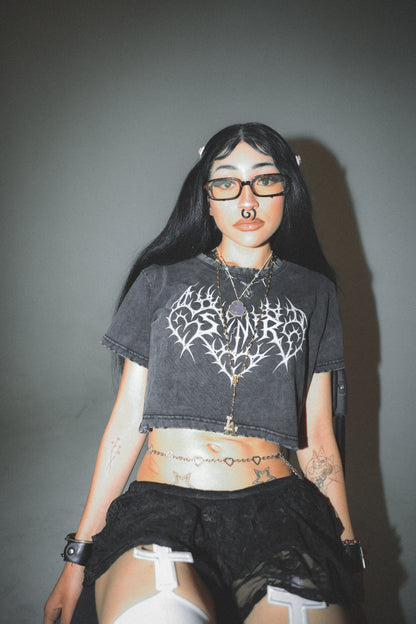 SYNR "HEART3TTACK" CROP TOP