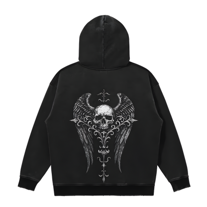 SYNR ‘RELIC’ HOODIE - WASHED BLACK